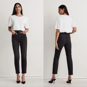 MADEWELL THE MOM JEANS IN HILLSHORE BLACK WASH SIZE 29